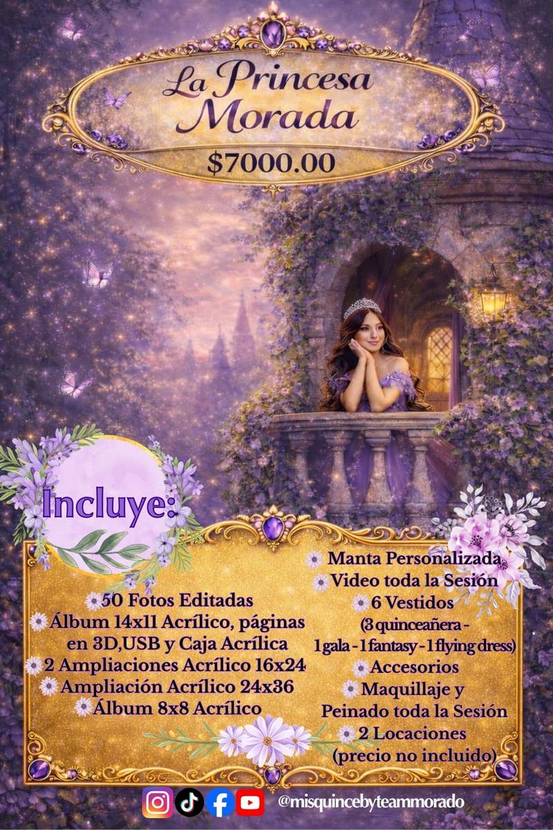 Paquete princesa morada