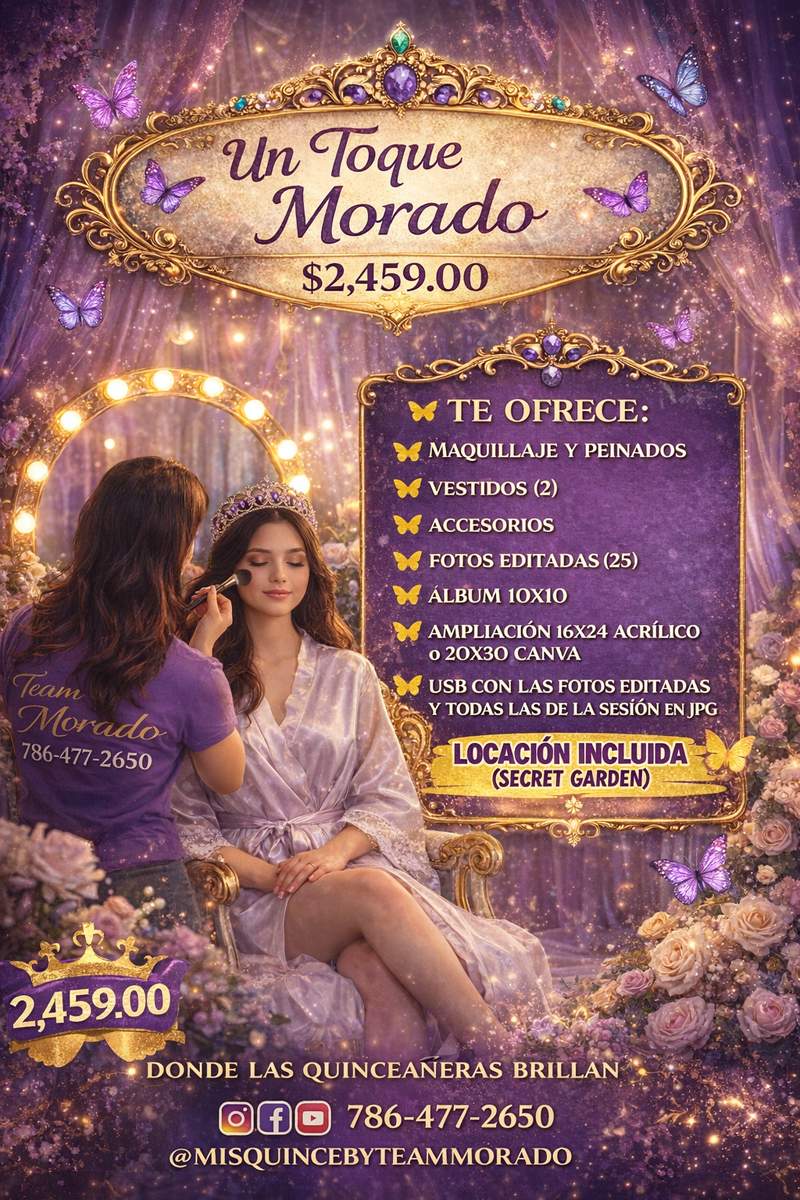 Paquete un toque morado